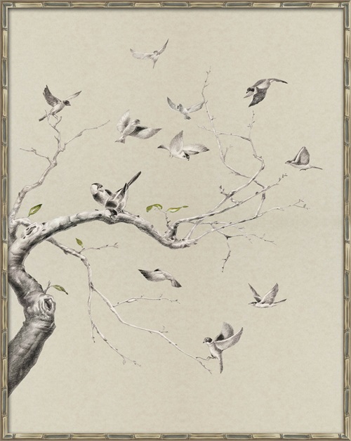 Botanical Sketch Black & White III