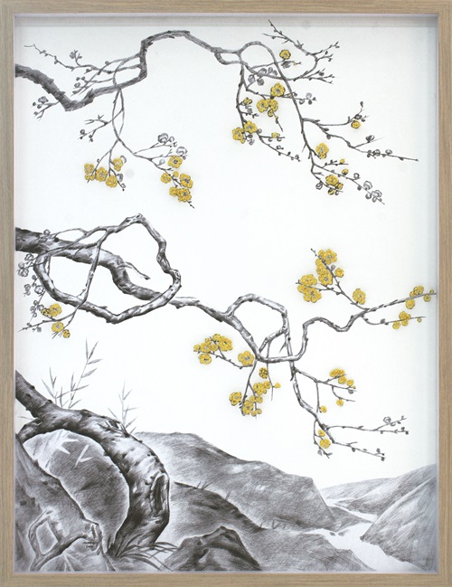 Botanical Sketch Black & White IV