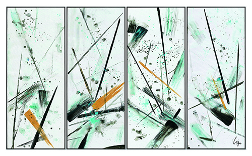 Line Abstract Oil Painting I