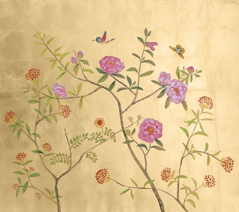 Gold Foil Garden Grid II